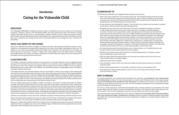 The Vulnerable Child Teachers Guide [DIGITAL DOWNLOAD]